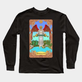 Temperance Tarot Card Long Sleeve T-Shirt